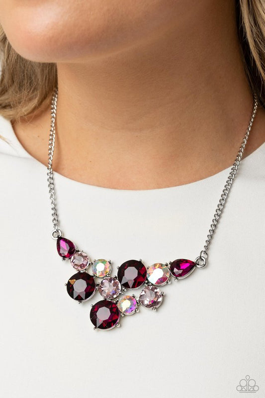 Round Royalty - Pink - Paparazzi Necklace Image
