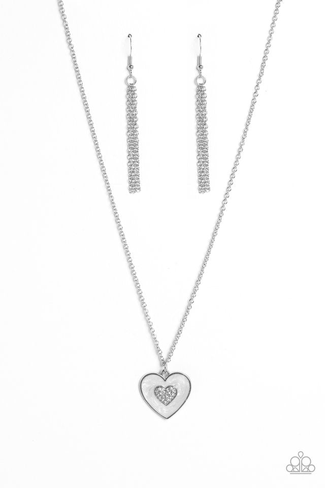So This Is Love - White - Paparazzi Necklace Image