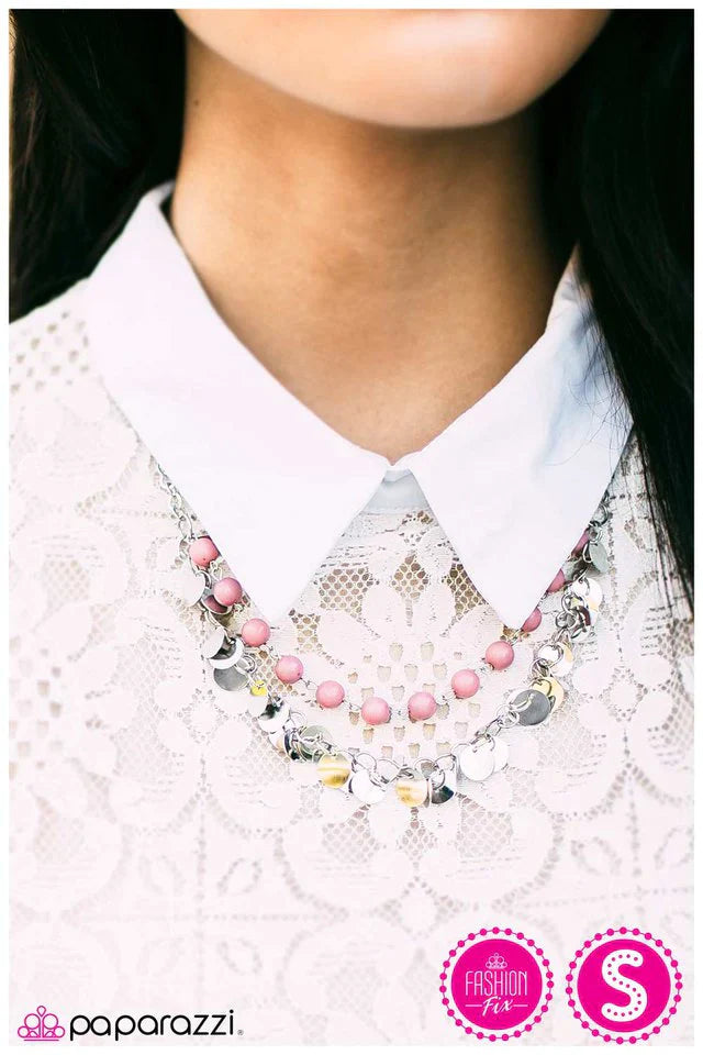 Paparazzi Necklace ~ Let Me Introduce Myself - Pink