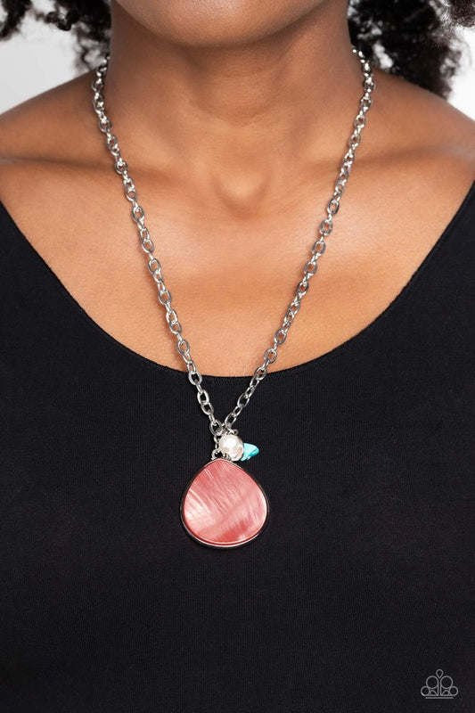 I Put A SHELL On You - Orange - Paparazzi Necklace Image