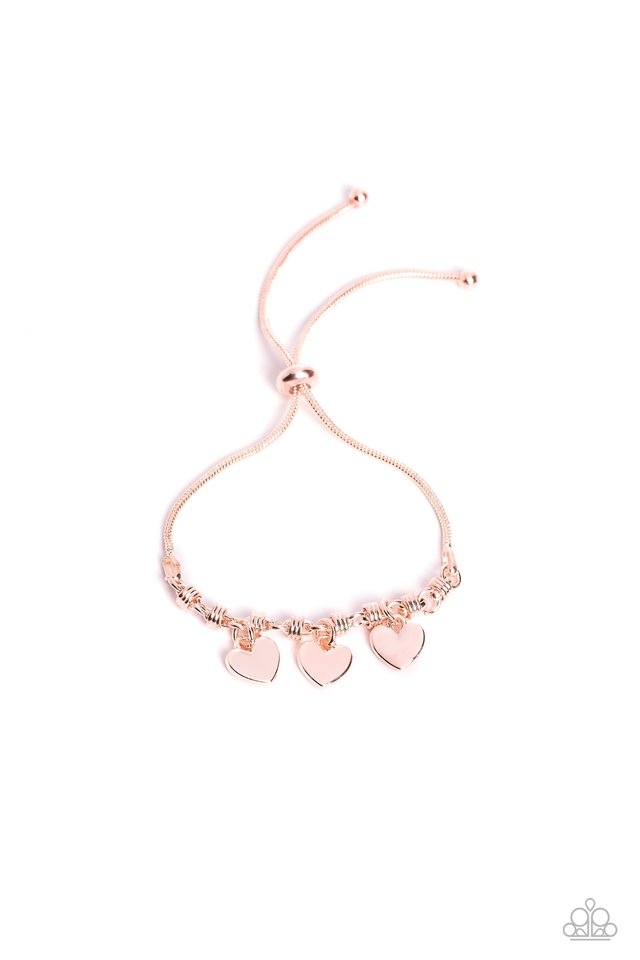 Romance Tale - Rose Gold - Paparazzi Bracelet Image