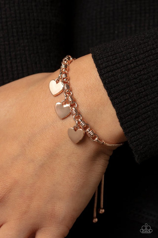 Romance Tale - Rose Gold - Paparazzi Bracelet Image