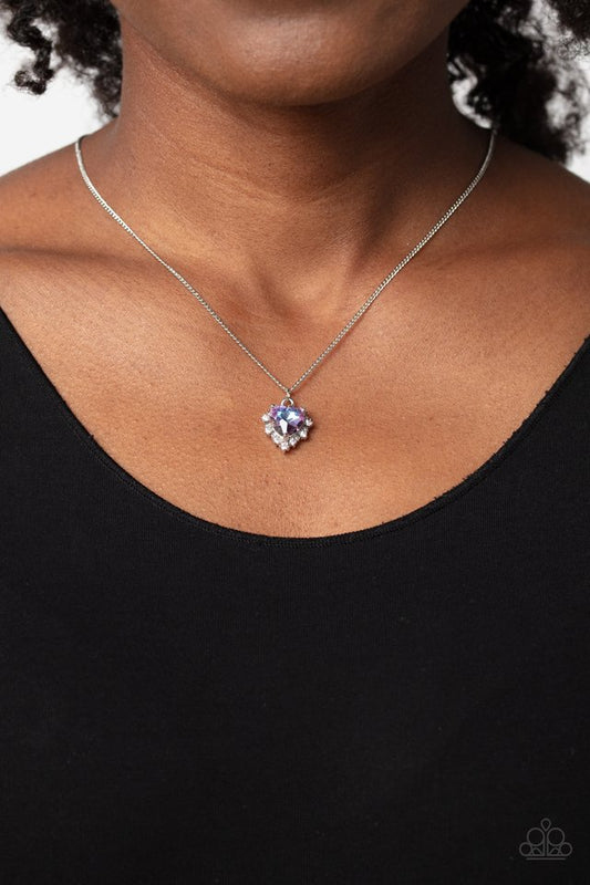 Be Still My Heart - Purple - Paparazzi Necklace Image