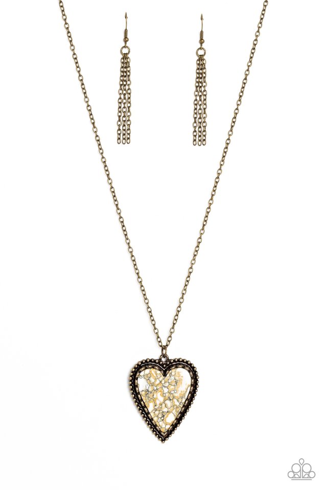 Stony Summer - Brass - Paparazzi Necklace Image