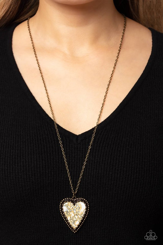 Stony Summer - Brass - Paparazzi Necklace Image