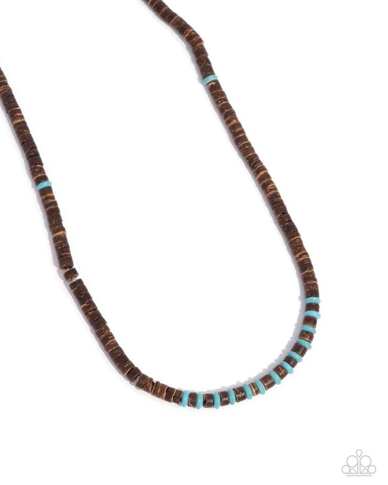 The WOOD Times - Blue - Paparazzi Necklace Image