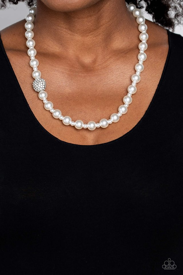Countess Chic - White - Paparazzi Necklace Image