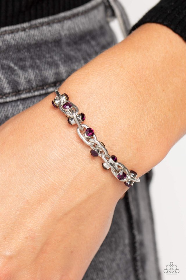 Intertwined Illusion - Purple - Paparazzi Bracelet Image