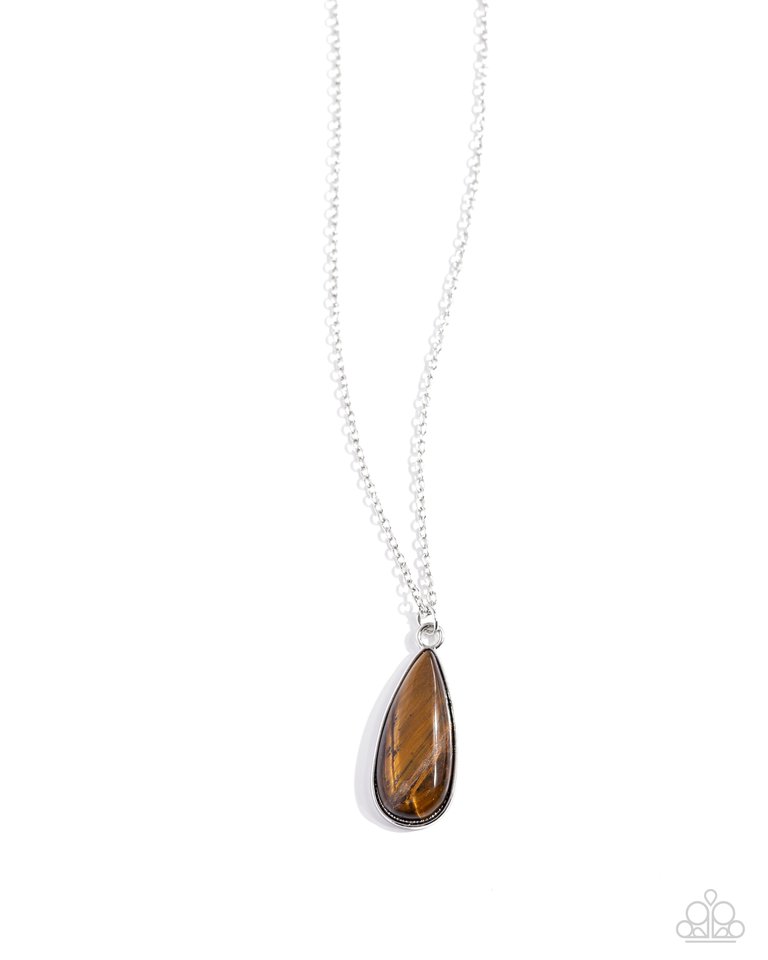 Earthy Enchantment - Brown - Paparazzi Necklace Image
