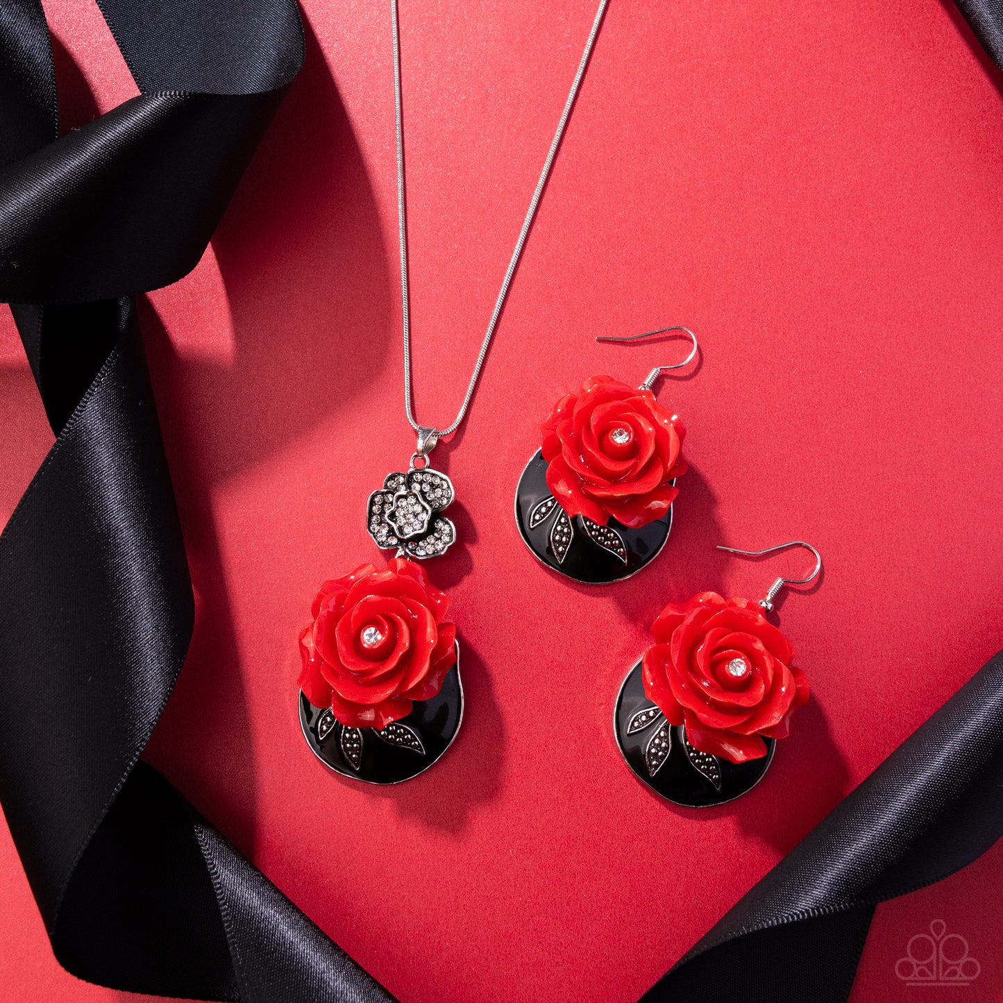 Rosy Reception - Complete Look - Red - Paparazzi Product Image