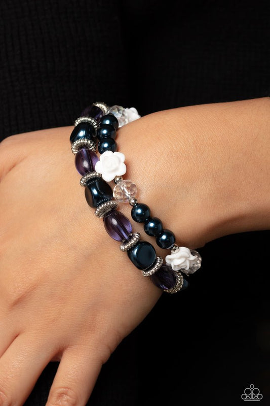 Who ROSE There? - Blue - Paparazzi Bracelet Image