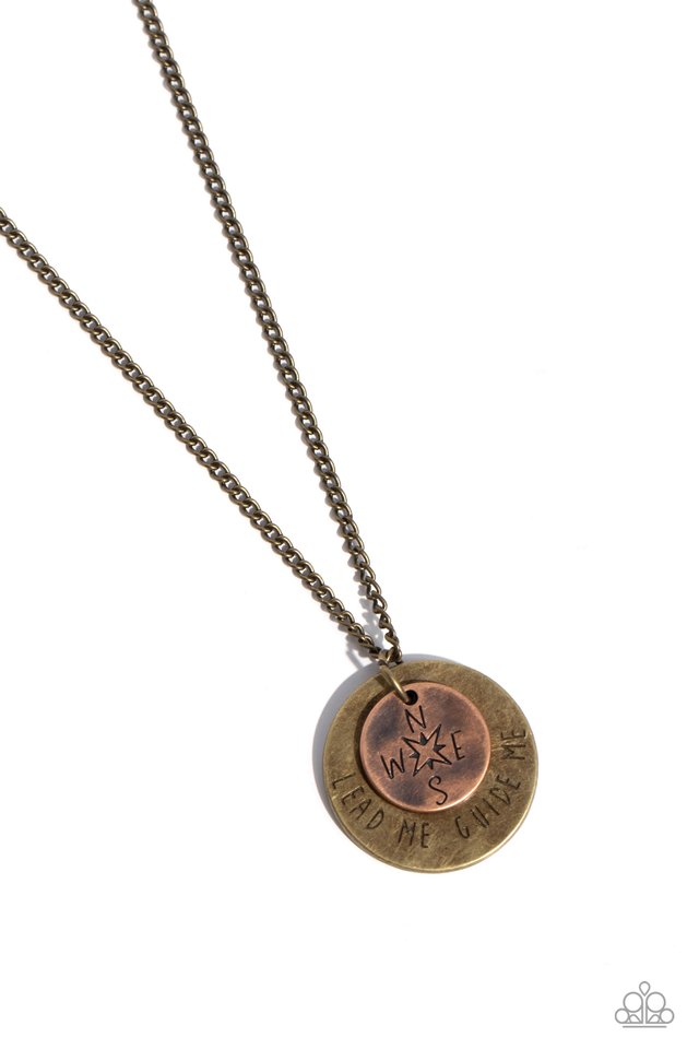 Gilded Guide - Brass - Paparazzi Necklace Image