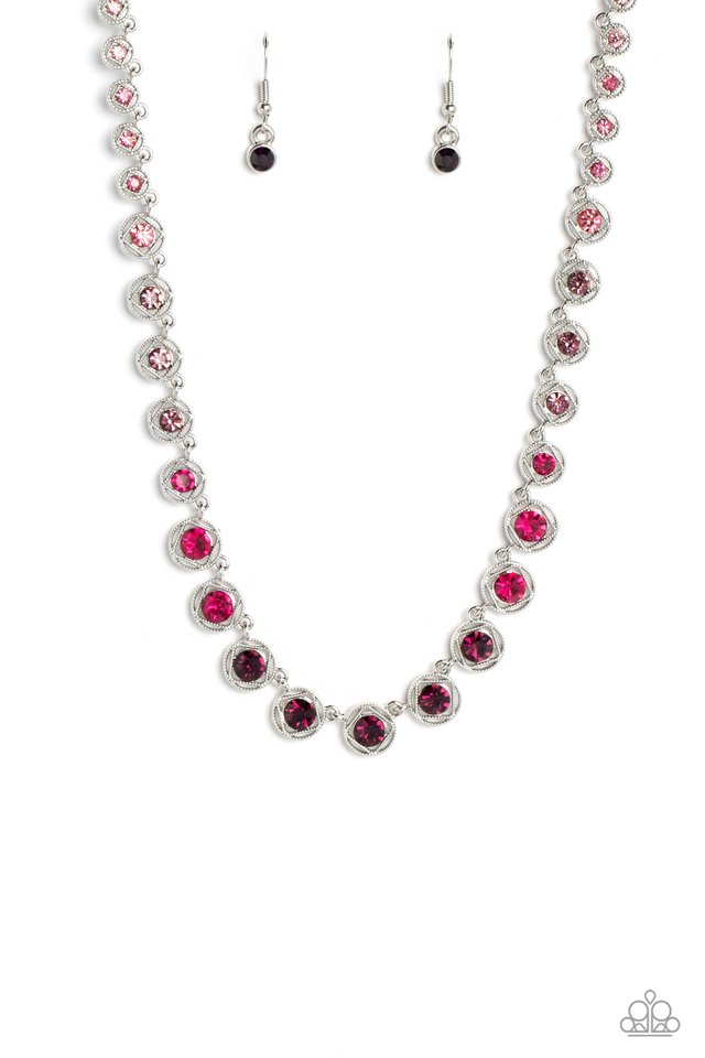 Kaleidoscope Charm - Purple - Paparazzi Necklace Image