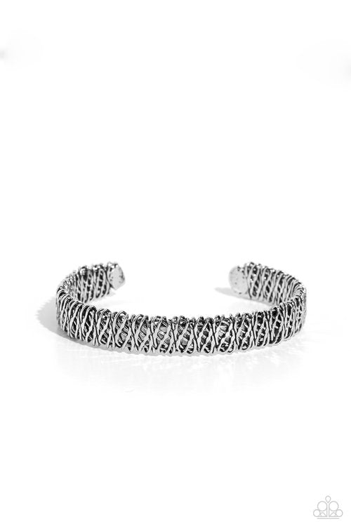 Braided Bounty - Silver - Paparazzi Bracelet Image