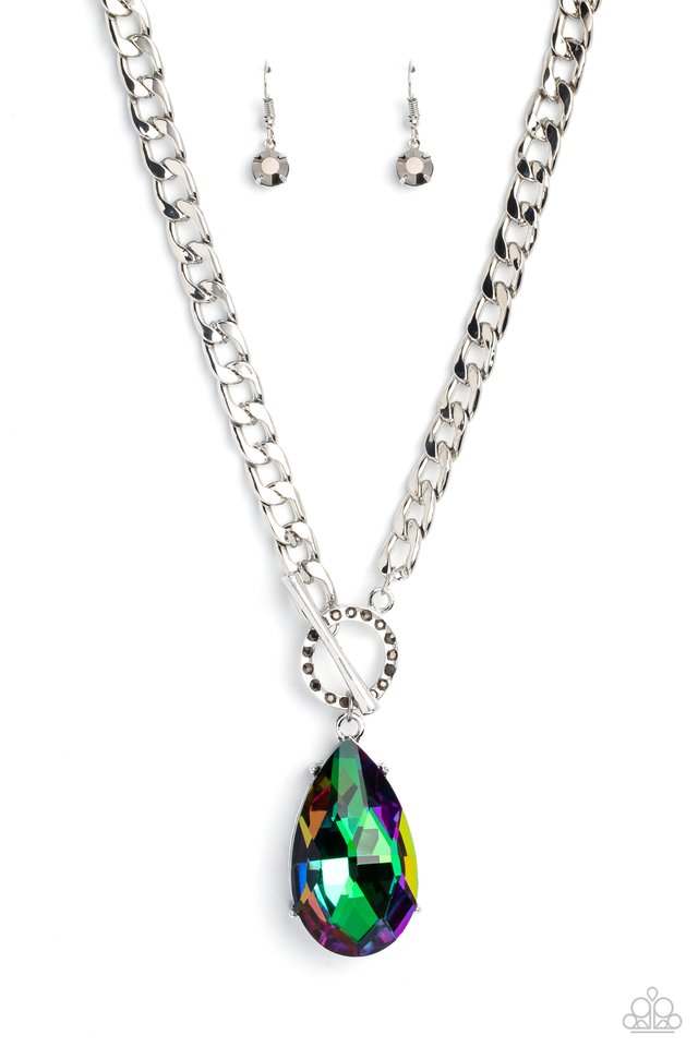 Edgy Exaggeration - Multi - Paparazzi Necklace Image