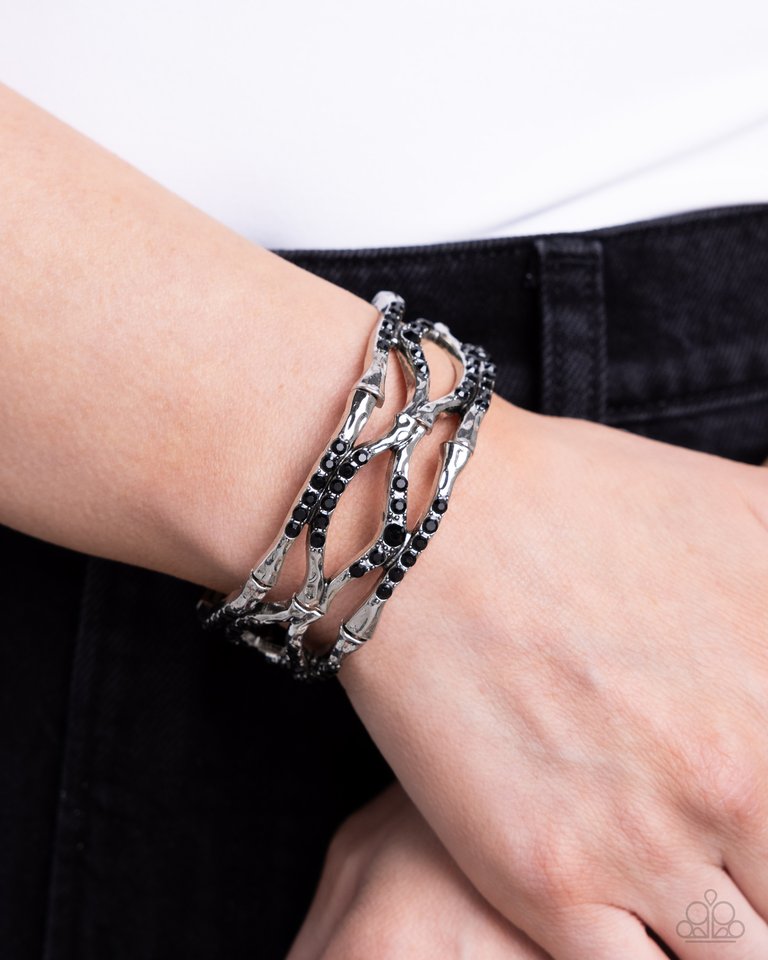 Cross Country - Black - Paparazzi Bracelet Image