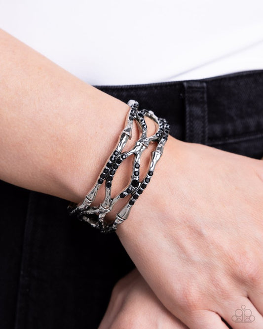 Cross Country - Black - Paparazzi Bracelet Image