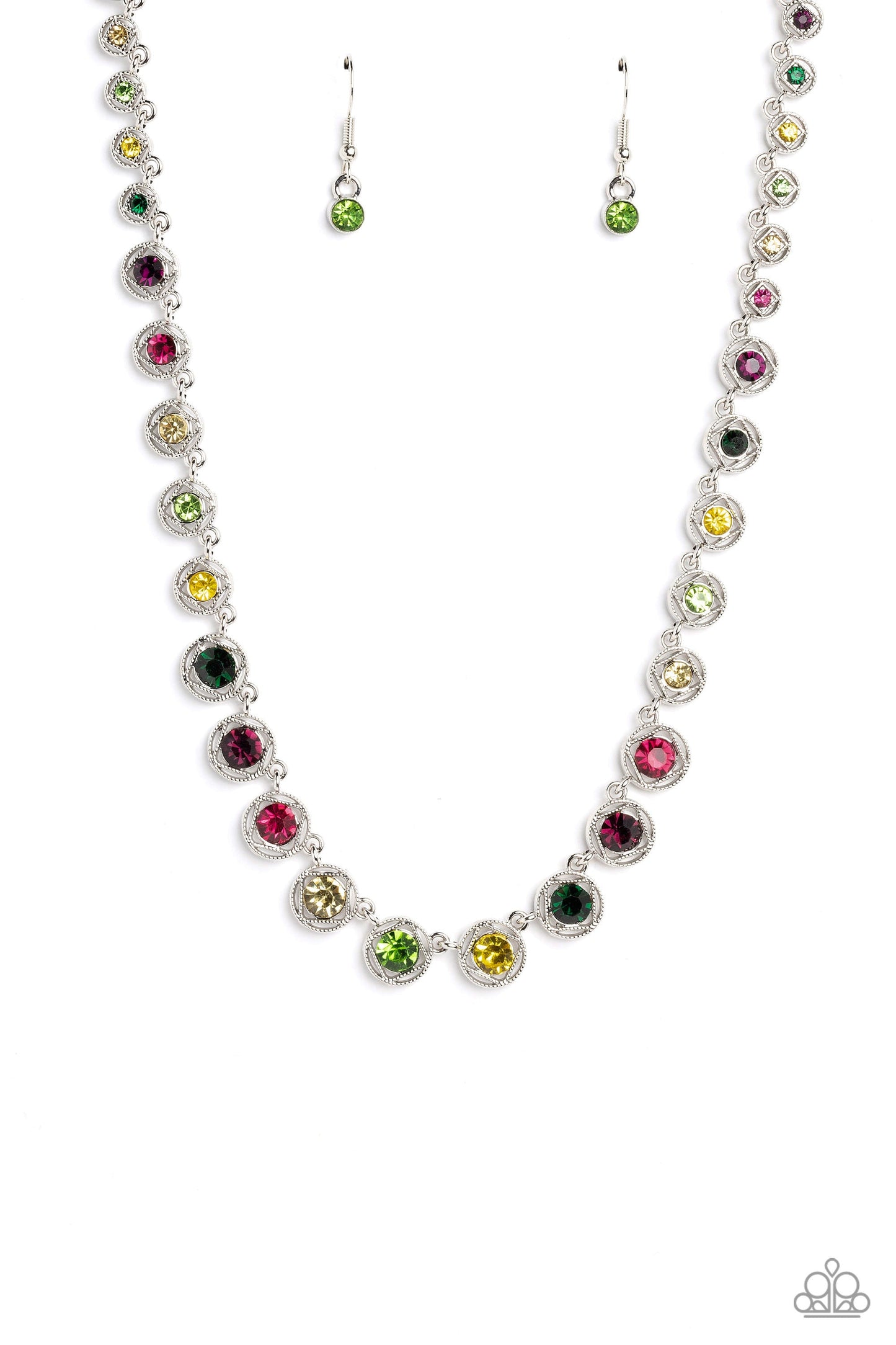 Paparazzi Necklace ~ Kaleidoscope Charm - Multi