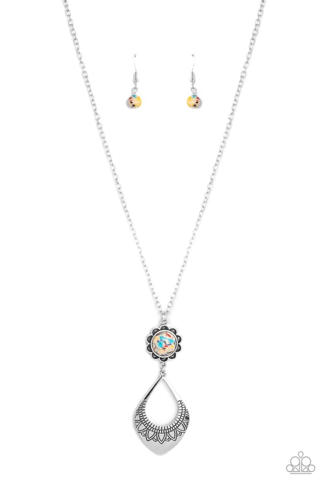 Stone TOLL - Yellow - Paparazzi Necklace Image