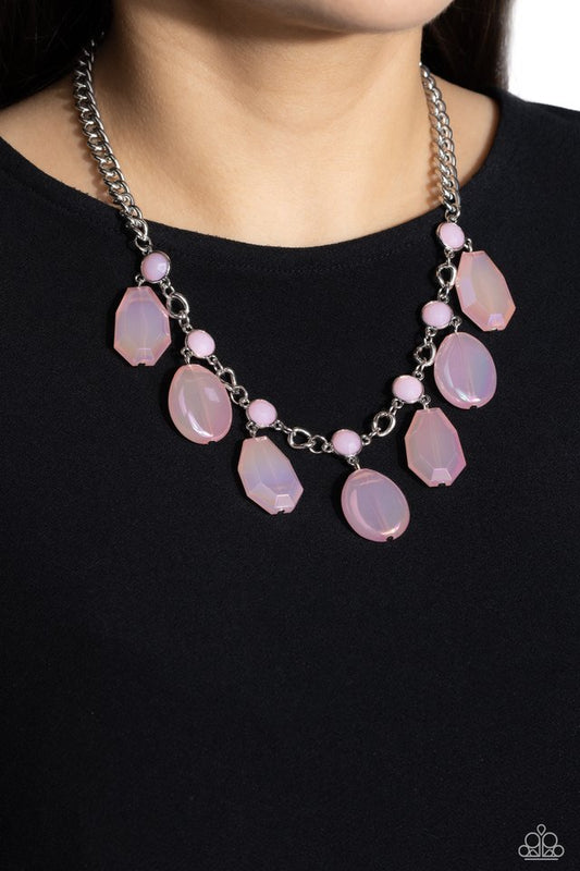 Maldives Mural - Pink - Paparazzi Necklace Image