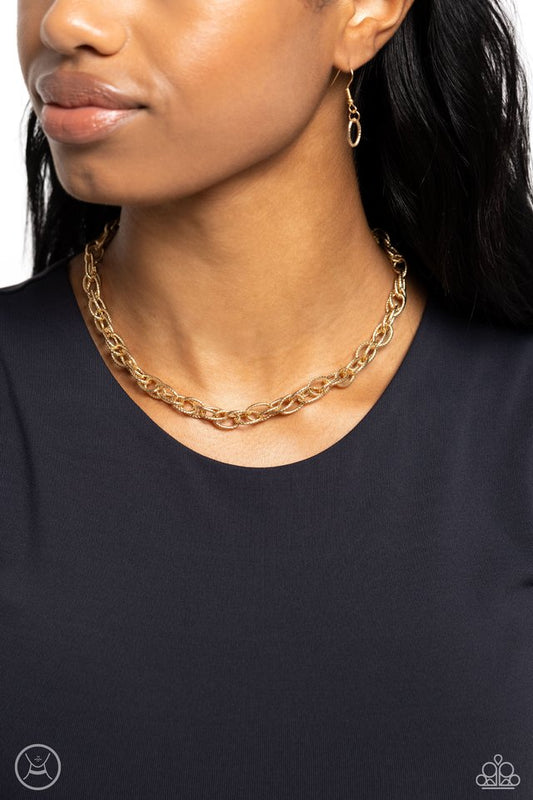 If I Only Had a CHAIN - Gold - Paparazzi Necklace Image