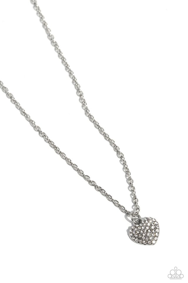 Goin Courtin - White - Paparazzi Necklace Image