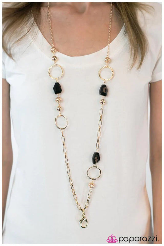 Paparazzi Necklace ~ Rock A Bye Baby - Gold