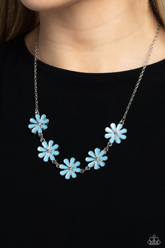 Flora Fantasy - Blue - Paparazzi Necklace Image