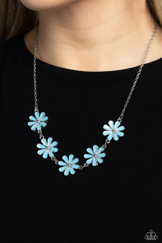 Flora Fantasy - Blue - Paparazzi Necklace Image