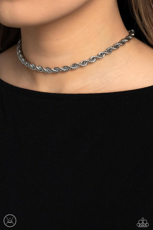 Never Lose ROPE - Silver - Paparazzi Necklace Image