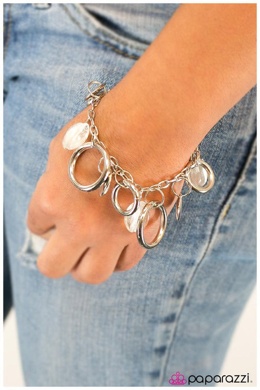Paparazzi Bracelet ~ Weather The Storm - White