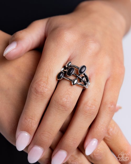 In The Friend STONE - Black - Paparazzi Ring Image