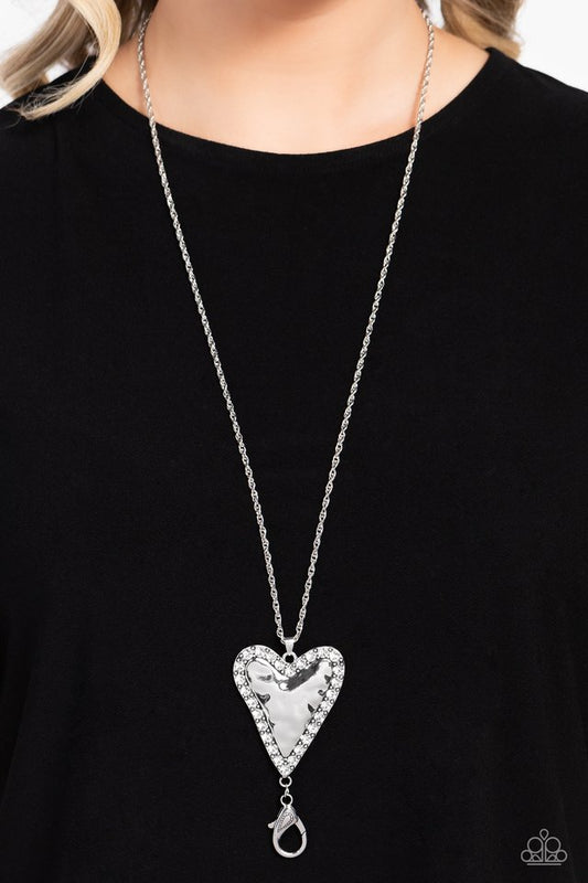 Radiant Romeo - White - Paparazzi Necklace Image