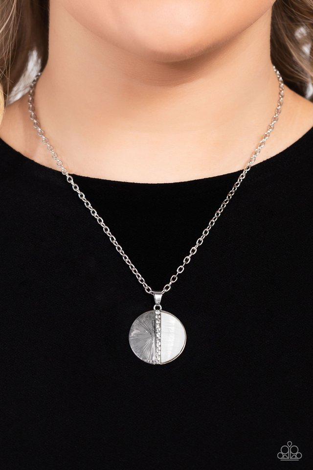 Captivating Contrast - White - Paparazzi Necklace Image