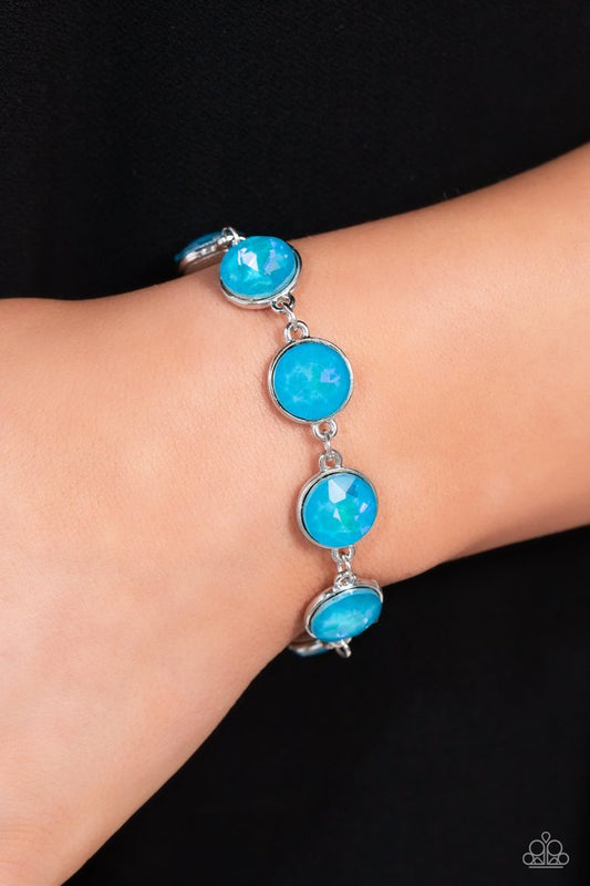 Enchanted Emblems - Blue - Paparazzi Bracelet Image