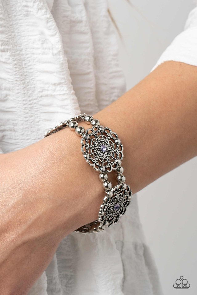 Ornamental Occasion - Purple - Paparazzi Bracelet Image