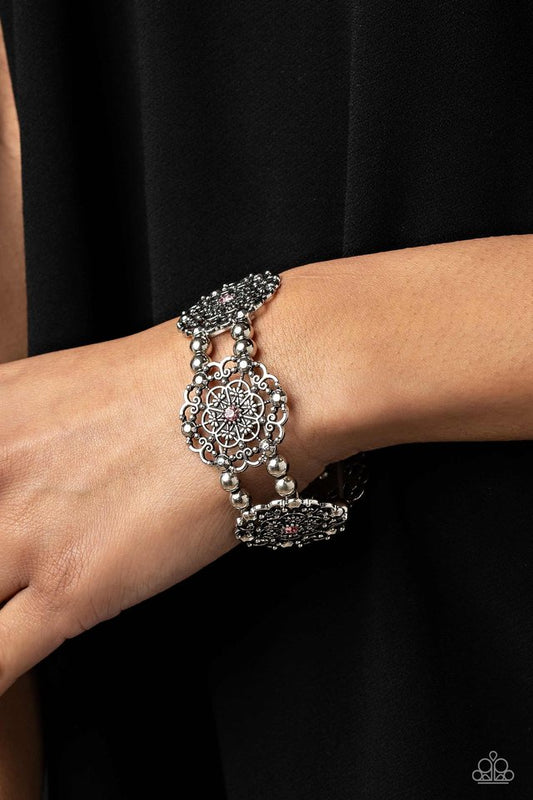 Ornamental Occasion - Pink - Paparazzi Bracelet Image
