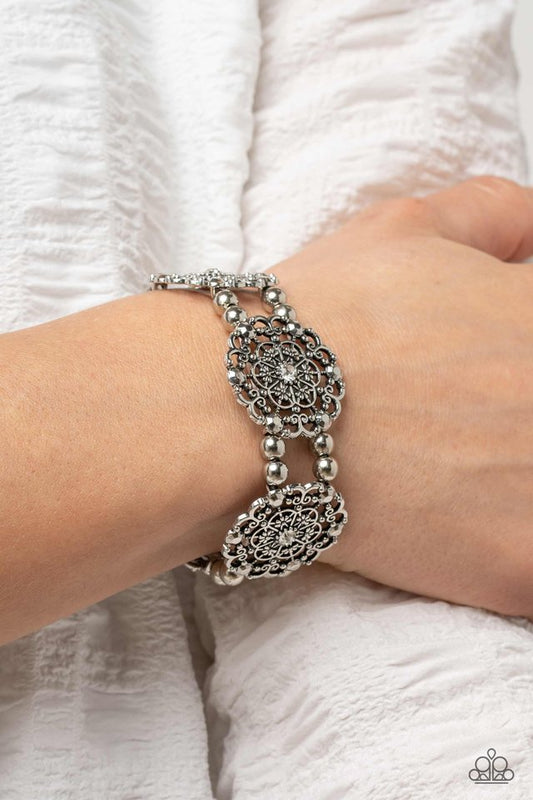 Ornamental Occasion - White - Paparazzi Bracelet Image