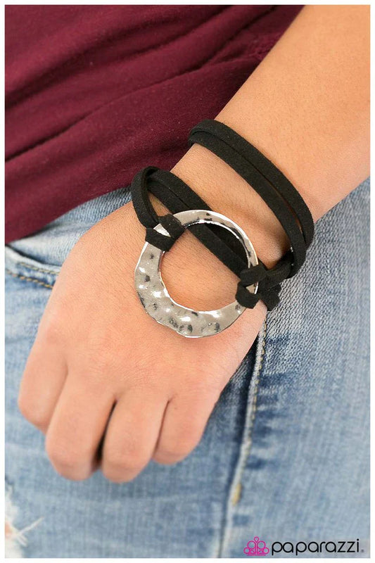 Paparazzi Bracelet ~ Mojave Sun - Black