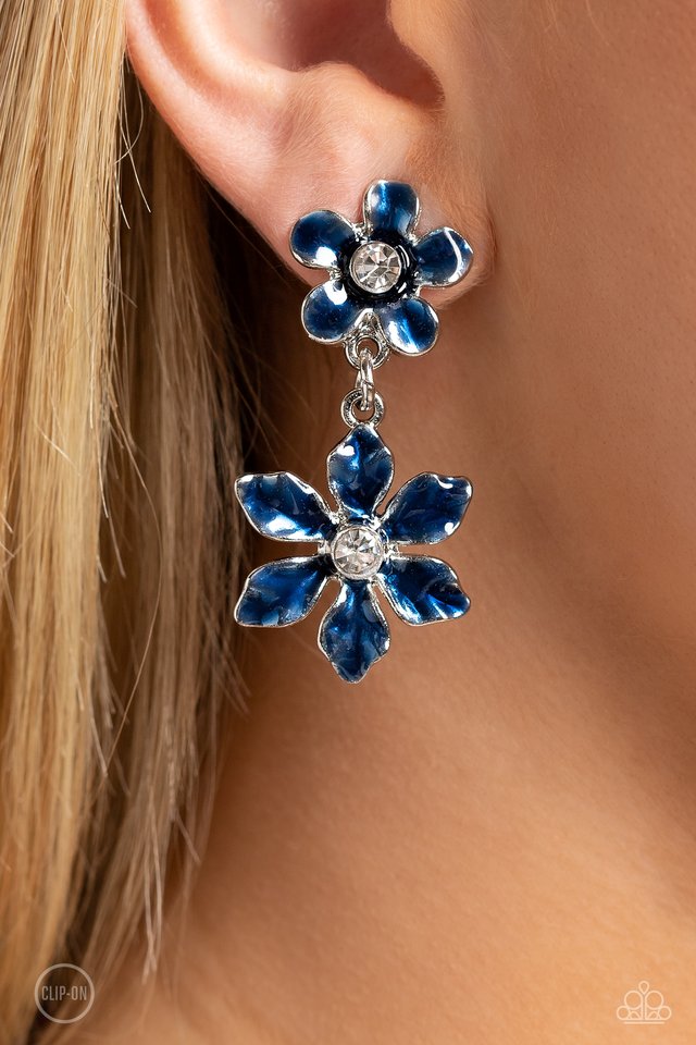 Transparent Talent - Blue - Paparazzi Earring Image