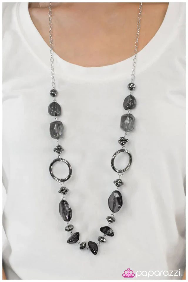 Paparazzi Necklace ~ Cant Take My Eyes Off Of You - Black