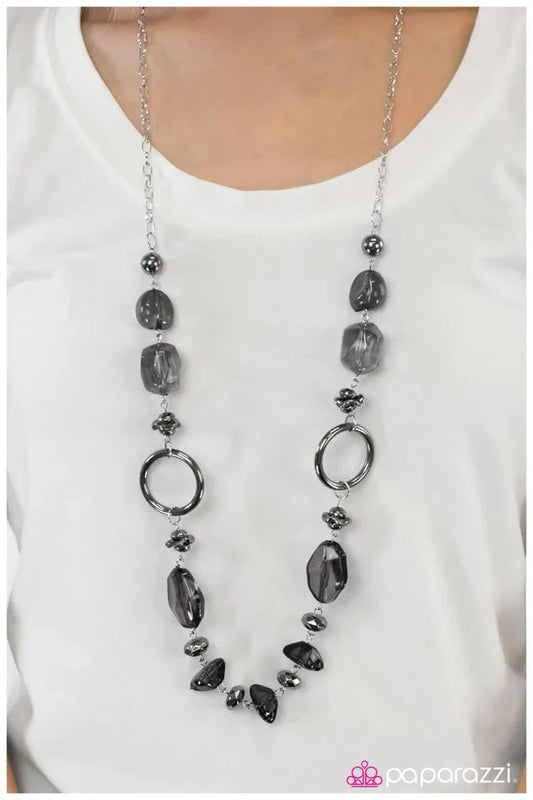 Paparazzi Necklace ~ Cant Take My Eyes Off Of You - Black