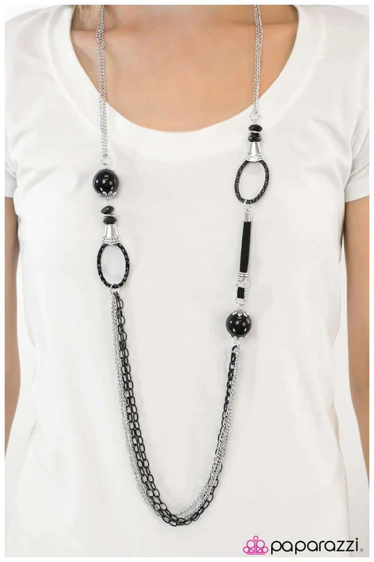 Paparazzi Necklace ~ Lifes a Gamble - Black