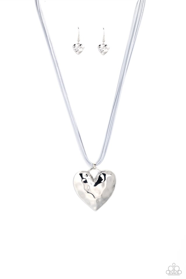 Confident Courtship - Silver - Paparazzi Necklace Image