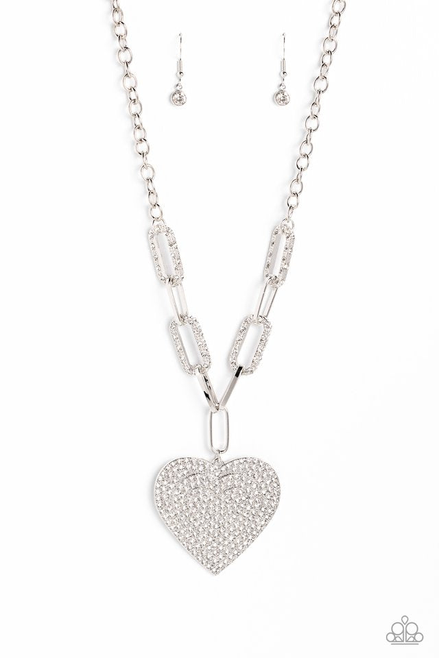 Roadside Romance - White - Paparazzi Necklace Image