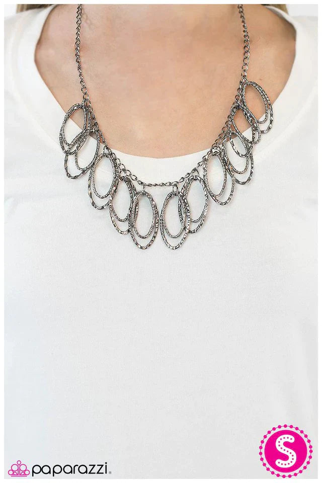 Paparazzi Necklace ~ Your Number One Fan - Black