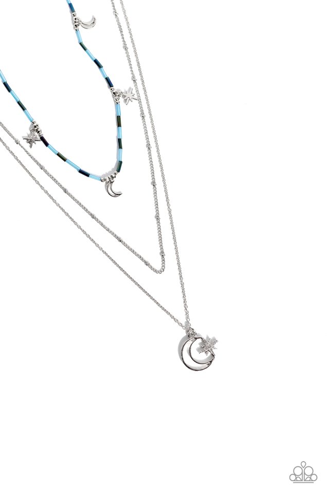 Constant as the Stars - Blue - Paparazzi Necklace Image