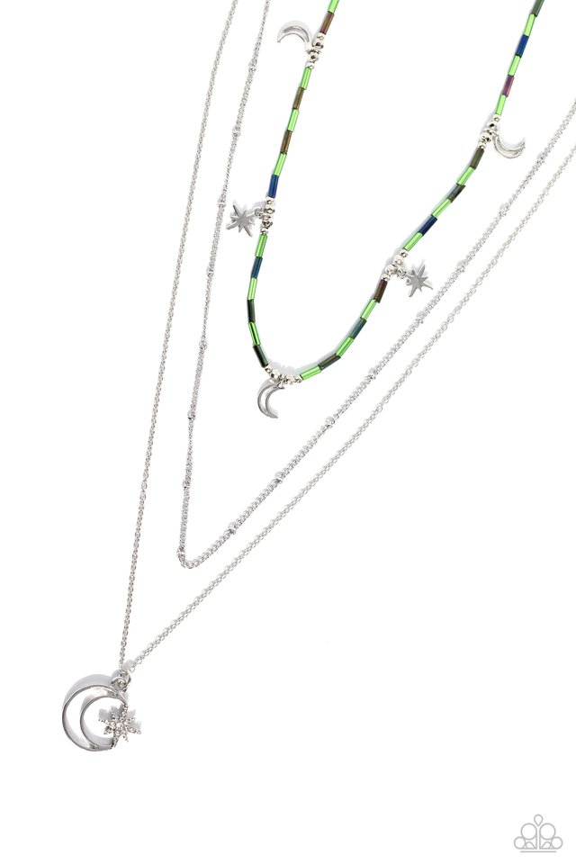 Constant as the Stars - Green - Paparazzi Necklace Image