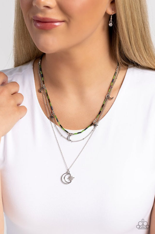 Constant as the Stars - Green - Paparazzi Necklace Image