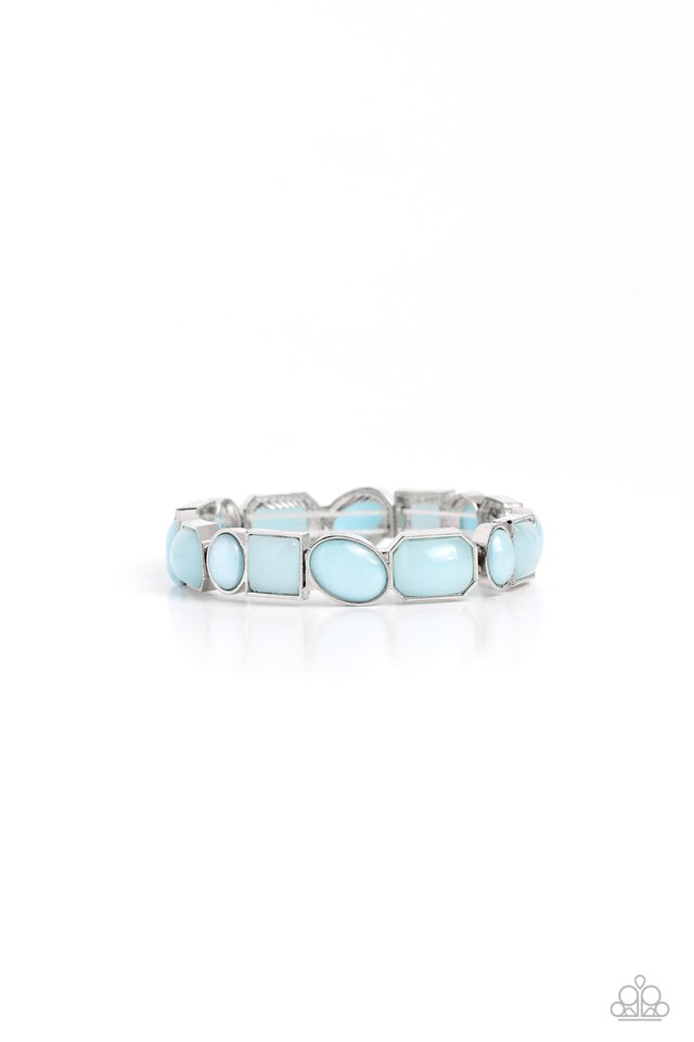 Giving Geometrics - Blue - Paparazzi Bracelet Image